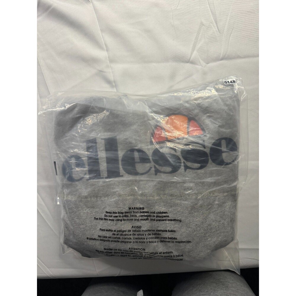 Ellesse Hoodie Womens Size Small Pullover Gray Long Sleeve Kangaroo Pocket - Picture 6 of 7